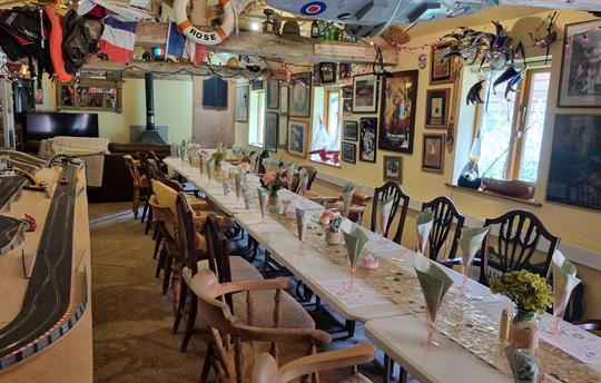 Group dining in our party room