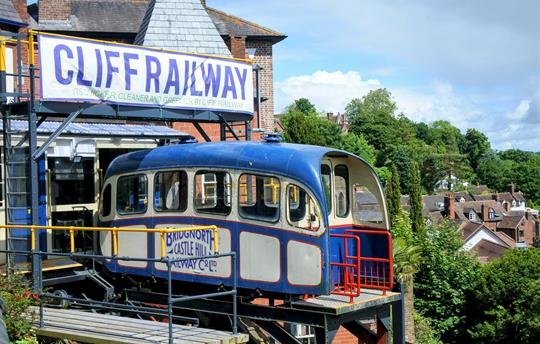 Bridgnorth with the Cliff Railway