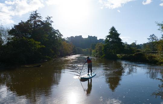 Paddle boarding