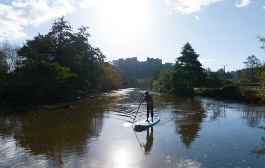 Paddle boarding