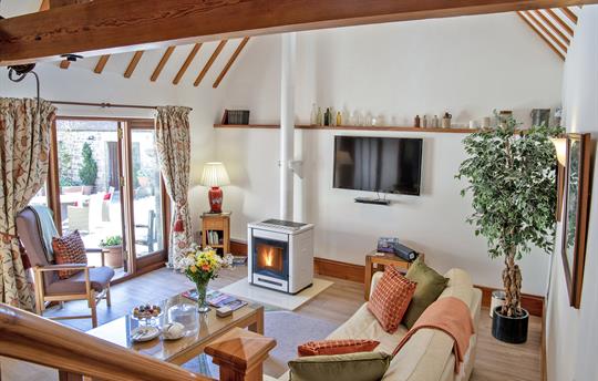 Coach House lounge,  view from gallery