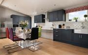 Large open plen kitchen and dining area