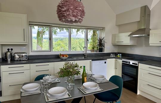 Kitchen and Dining area at The Nest 