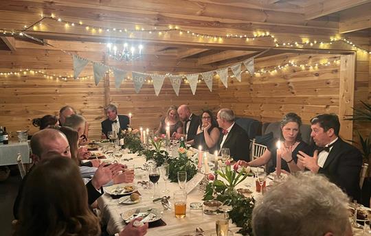 Group dining in The Studio