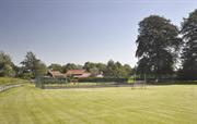 Grounds with tennis courts