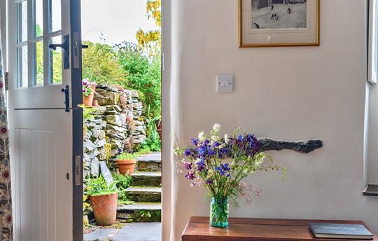 View from Crumble Cottage door