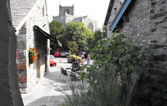 View of Priory from Unsworths Yard