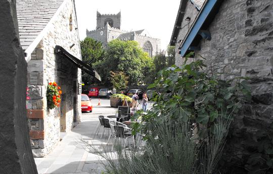 View of Priory from Unsworths Yard