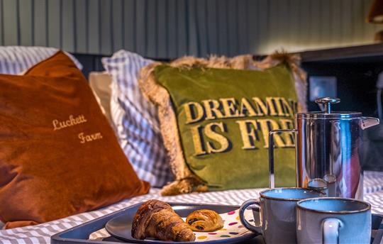 The Lost Cabin Cosy living area