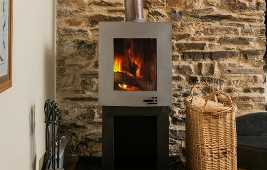 Apple House log burner