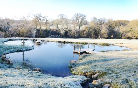 A frosty morning at Upper Vobster Farm