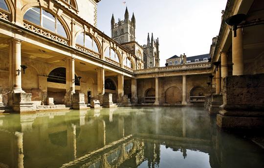 Roman Baths in the Royal City of Bath, Somerset