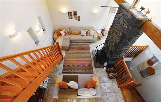 Byre view from mezzanine