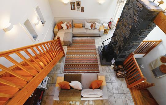 Byre view from mezzanine