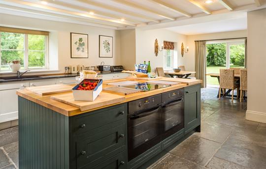 Working kitchen at Monnington House 