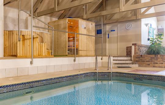 Heated Indoor Swimming Pool with Hot Tub and Sauna