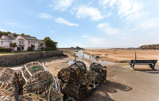 Lobster pots at Summerleaze