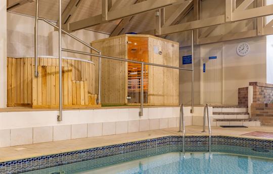 Heated Indoor Swimming Pool with Hot Tub and Sauna