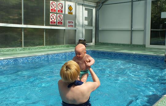 Small heated, covered pool - perfect for kids