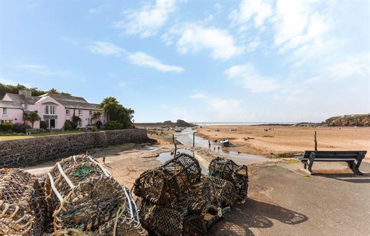 Lobster pots at Summerleaze