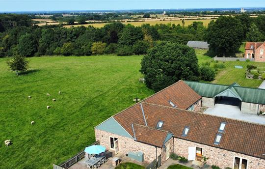 Cart House and views over the fields