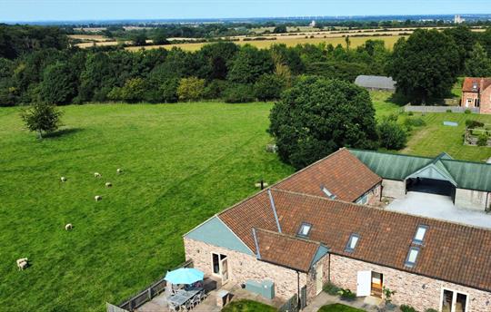Cart House and views over the fields