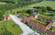 Aerial view of Broadgate Farm Cottages