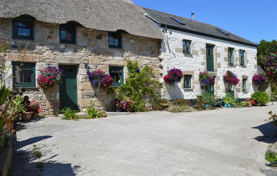 Front view of the cottages