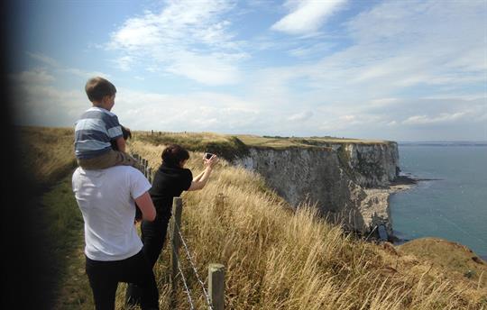 Summer on our cliff top land