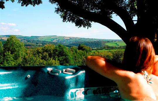 Fantastic views from the hot tub