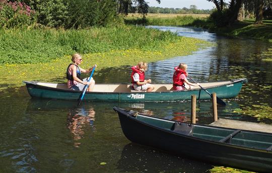 Explore the river by canoe