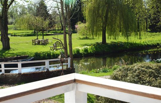 Upstream from Mill Race Cottage 