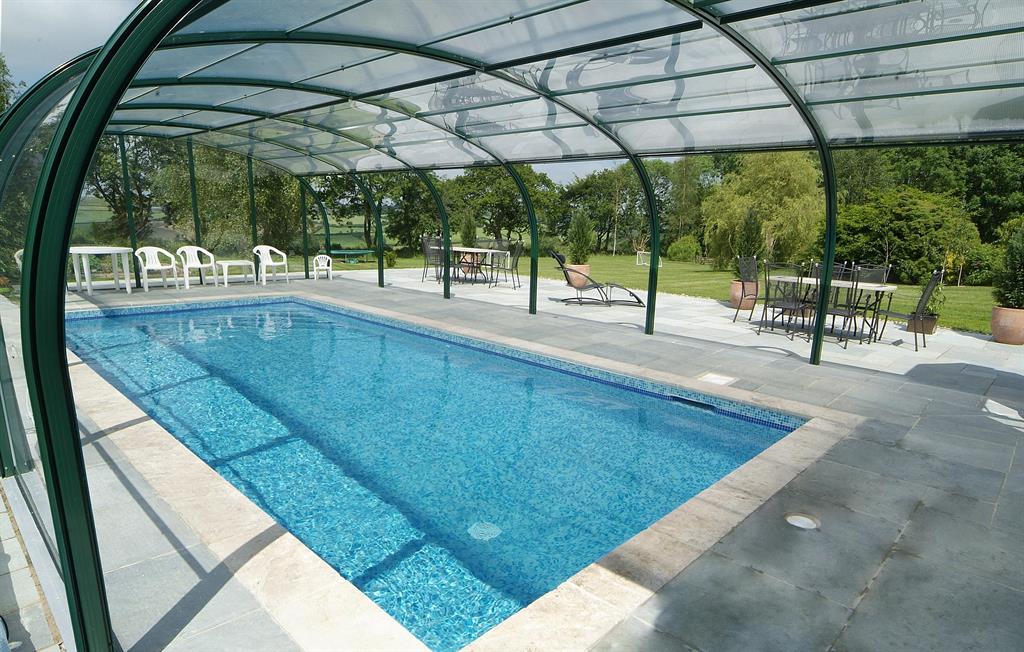Swimming pool, sides open when sunny