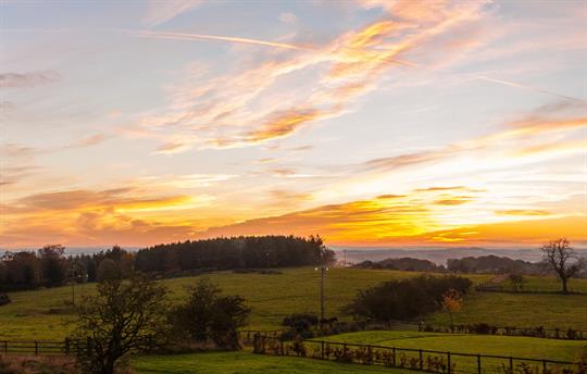 Sunset west of the cottage