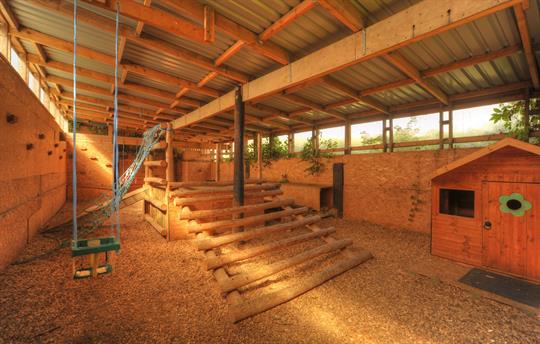 Covered adventure playground