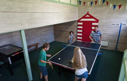 Kids love playing in the games room