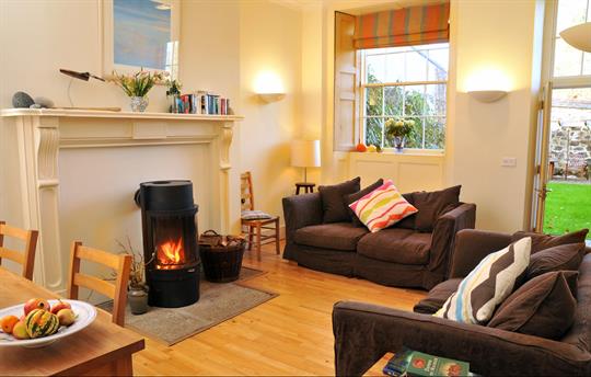 Underfloor heating & woodburner