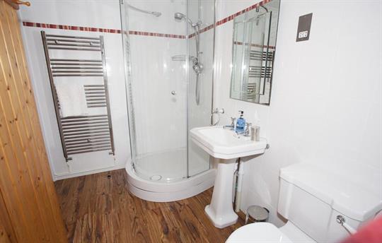 En suite shower and sauna