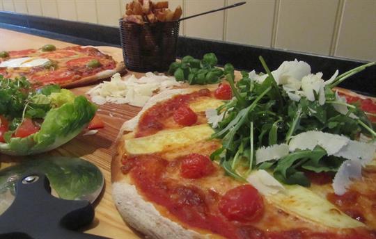 Delicious homemade pizzas delivered