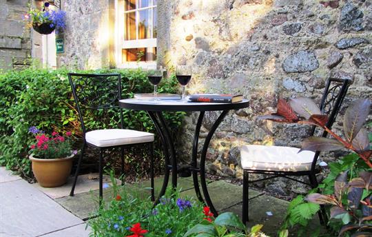 Coach House patio and use of rectory lawns