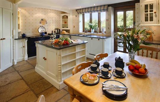 Kitchen and eating area