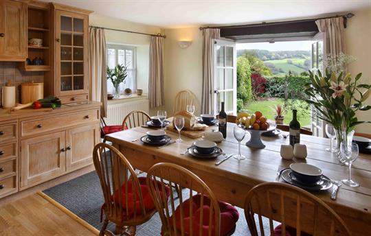 Kitchen and eating area