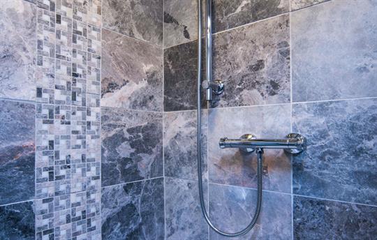 Decorative grey marble mosaics