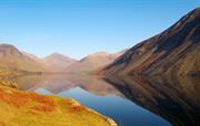 Enjoy the captivating reflections in Wastwater, England's deepest lake