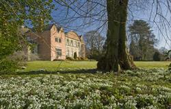 Hopton Hall at snowdrop time
