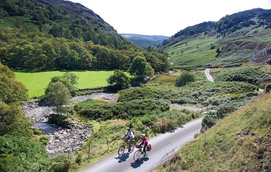 Cycle on a quiet country road