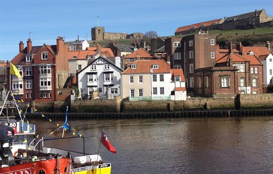 Whitby harbour only 3 miles away