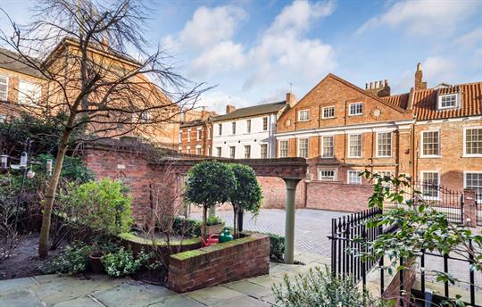 York Old Brewery secure gated courtyard