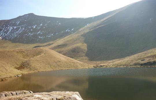 Lake beneath Pen y Fan