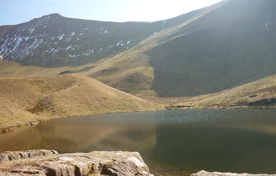 Lake beneath Pen y Fan